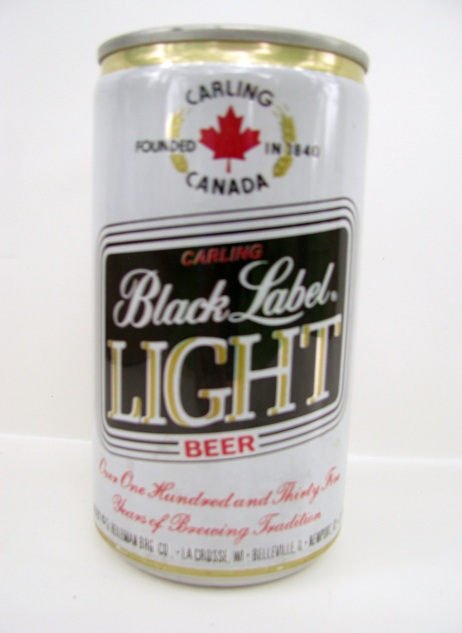 Black Label Light - blk/wh - Heileman - Click Image to Close