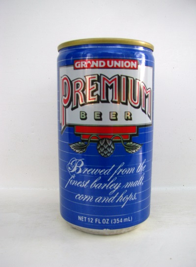 Grand Union Premium Beer - blue aluminum - T/O