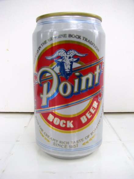 Point Bock - aluminum red & white - 'With the Creamy Rich Taste'