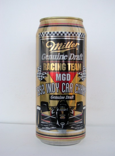Miller Genuine Draft - 1992 Indy Car Champ - 16oz