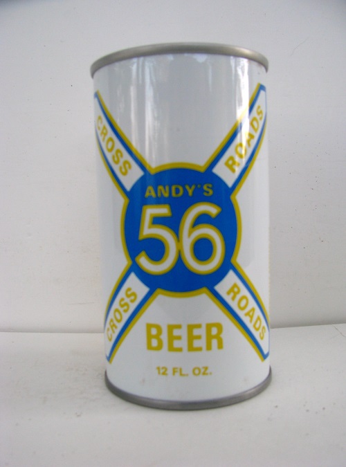Andy's 56 - Cross Roads Beer - blue/yellow - Click Image to Close