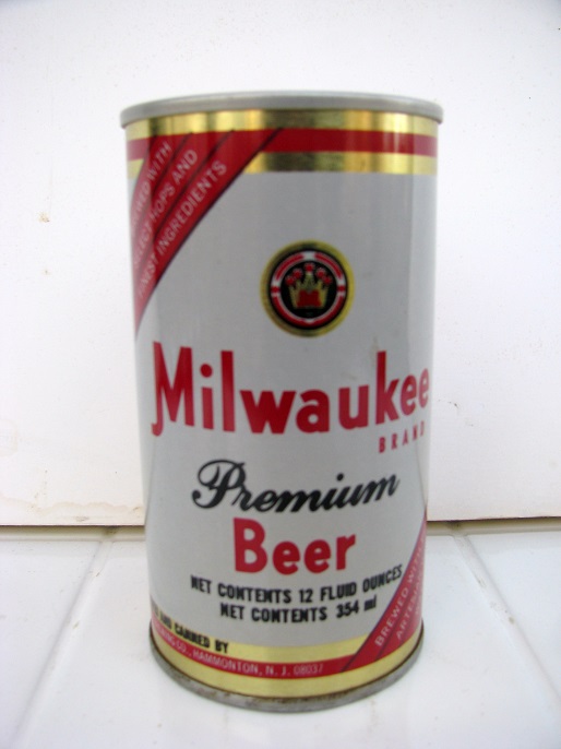 Milwaukee Brand Premium Beer - contents on 2 lines - Click Image to Close