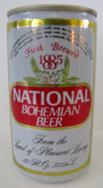 National Bohemian - white - no Mr Boh - Click Image to Close
