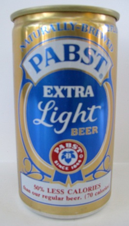 Pabst Extra Light - gold - w/o 355 ml - Click Image to Close
