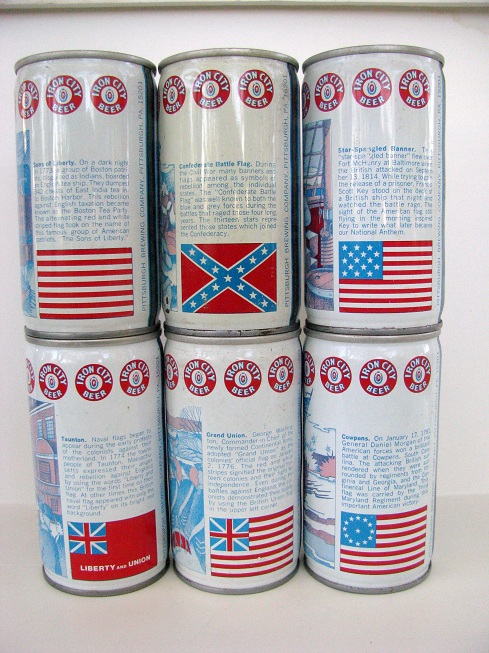 Iron City - Bicentennial Series (flags) - 6 cans - Click Image to Close