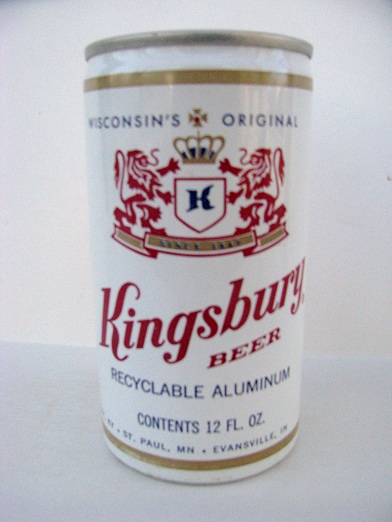 Kingsbury Beer - aluminum w large contents - Click Image to Close