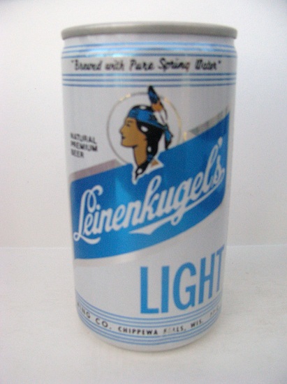 Leinenkugel's Light - blue/white aluminum - Brewed w Pure ..