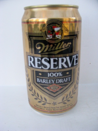 Miller Reserve 100% Barley Draft