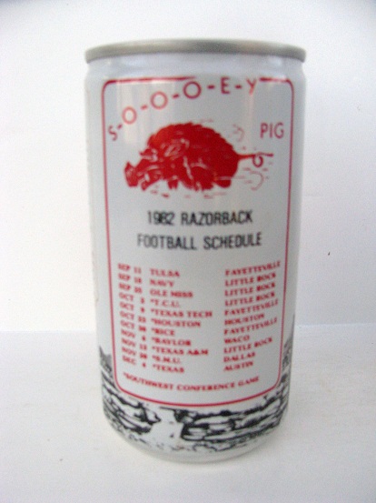 Pearl Light - Arkansas Razorback Football Schedule 1982 - Click Image to Close