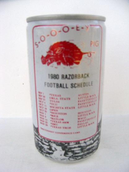 Pearl Light - Arkansas Razorback Football Schedule 1980 - Click Image to Close