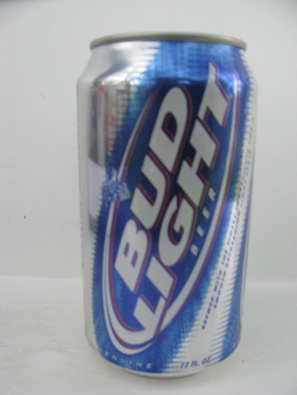 Bud Light - silver/blue - T/O - Click Image to Close