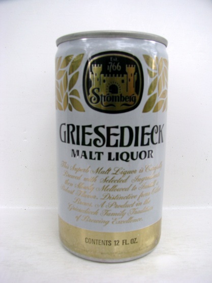 Griesedieck Malt Liquor - aluminum - T/O