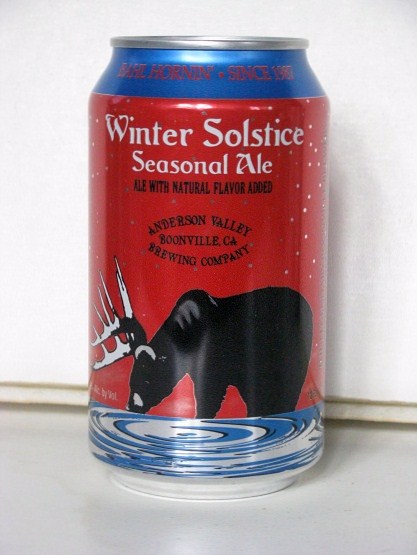 Anderson Valley - Winter Solstice Seasonal Ale - w black bear - Click Image to Close