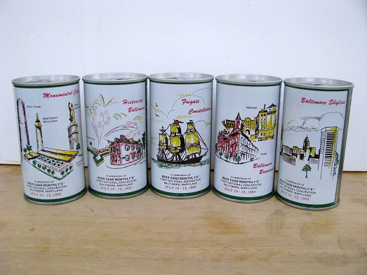 Maverick Beer Cans Monthly - Baltimore Scenes - 5 cans - Click Image to Close