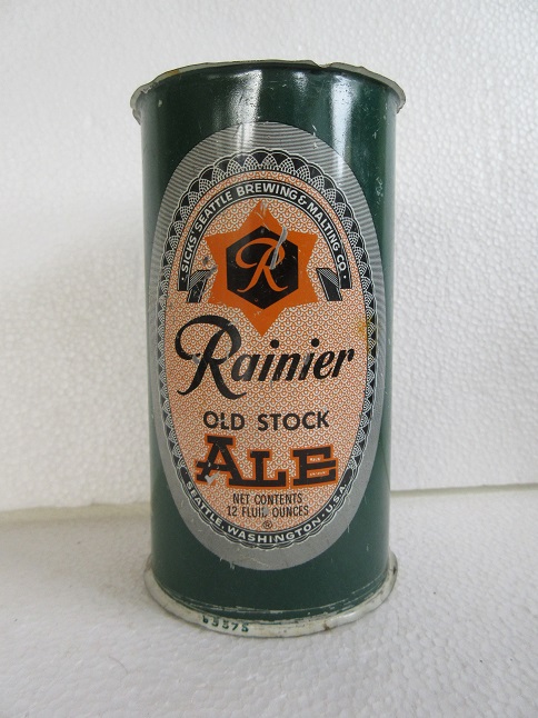 Rainier Old Stock Ale - enamel - wind tunnel - no lids
